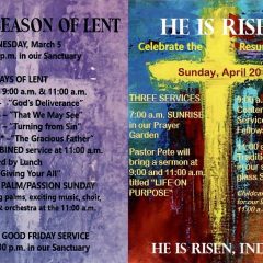 First UMC of Sulphur Springs Shares Lent & Holy Week Worship Schedule for 2025