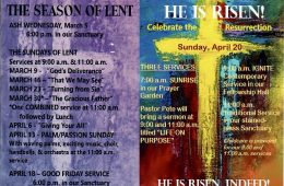 First UMC of Sulphur Springs Shares Lent & Holy Week Worship Schedule for 2025